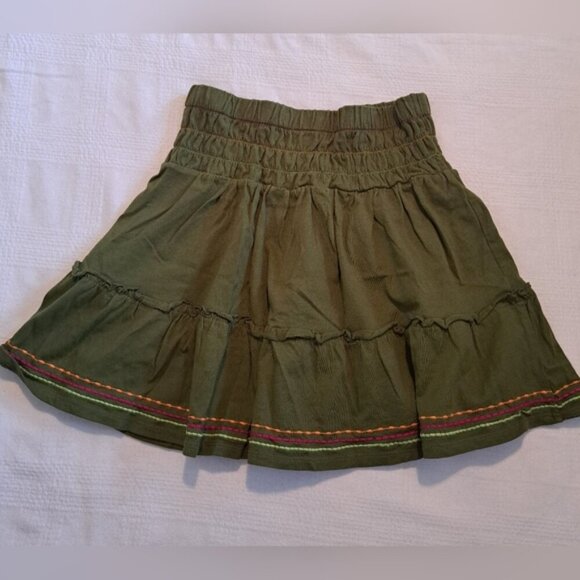 Gymboree girls size 9 olive green skirt, VGUC - Picture 3 of 3